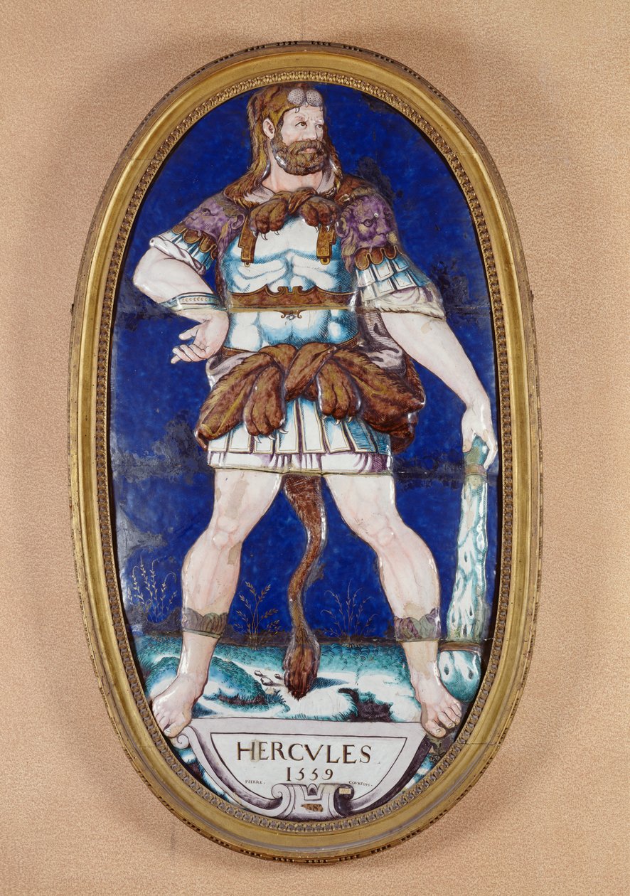 Hércules, 1559 (esmalte pintado) de Pierre I Courteys