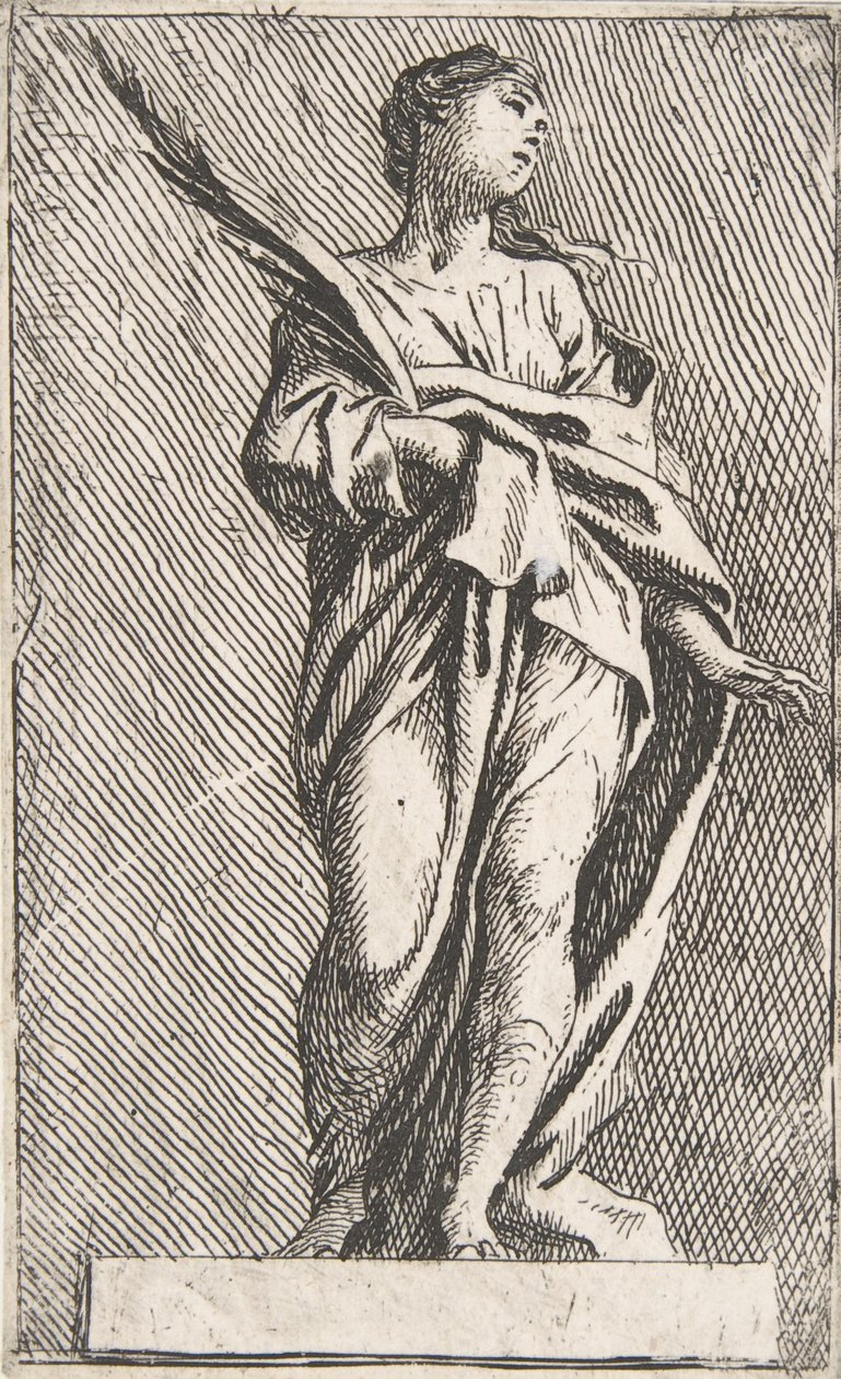 Figura feminina em pé, ca. 1739-40., c. 1739-40. de Pierre Ignace Parrocel
