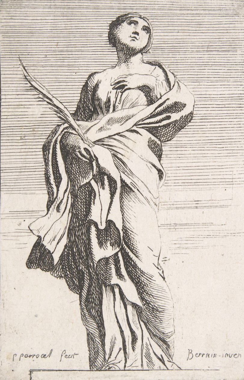 Figura feminina em pé, ca. 1739-40., c. 1739-40. de Pierre Ignace Parrocel