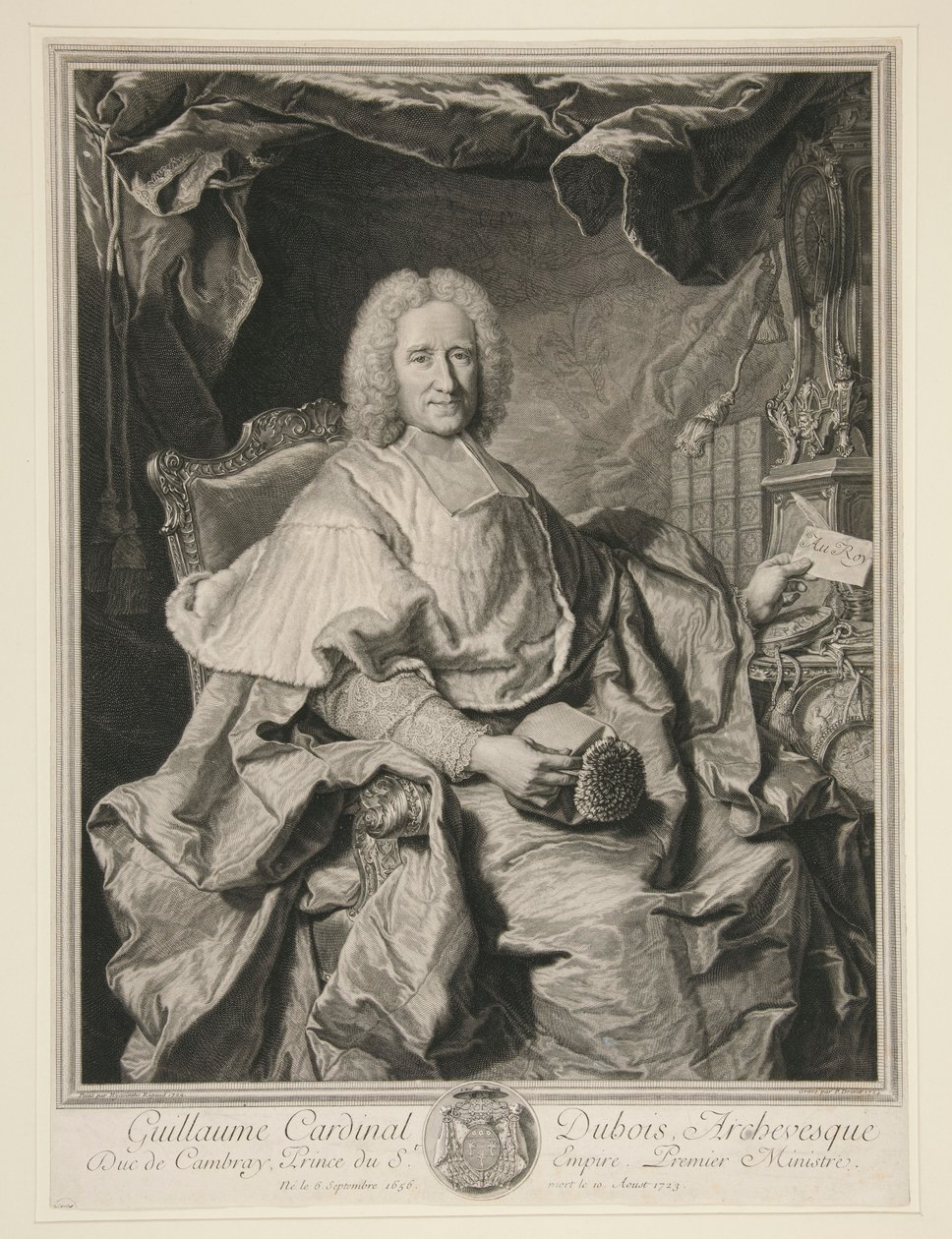 Guillaume Cardinal Dubois de Pierre Imbert Drevet