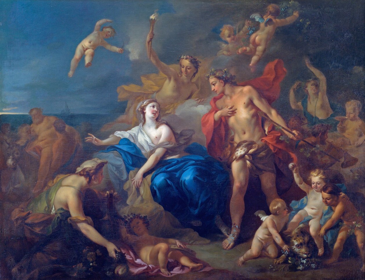 O casamento de Baco e Ariadne de Pierre Jacques Cazes