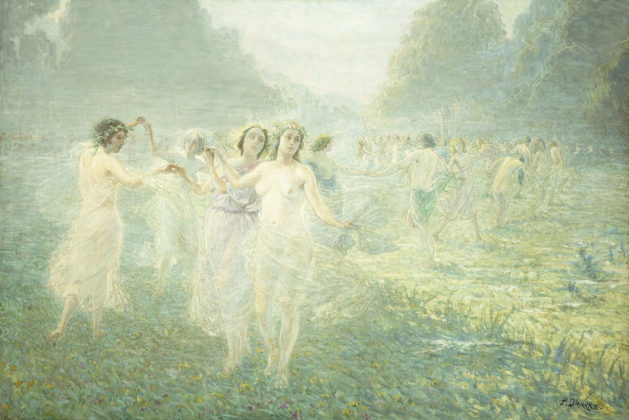 Dança da Manhã dos Silfos; A Rodada Matinal das Sílfides de Pierre Jacques Dierckx