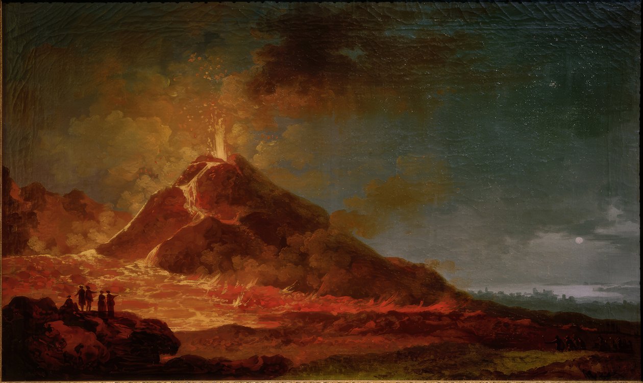 A erupção do Vesúvio em 14 de Maio de 1771 de Pierre Jacques Volaire