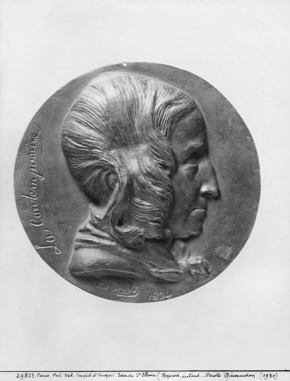 Ida Saint-Elme, conhecida como "O Contemporâneo", 1834 (bronze) de Pierre Jean David d