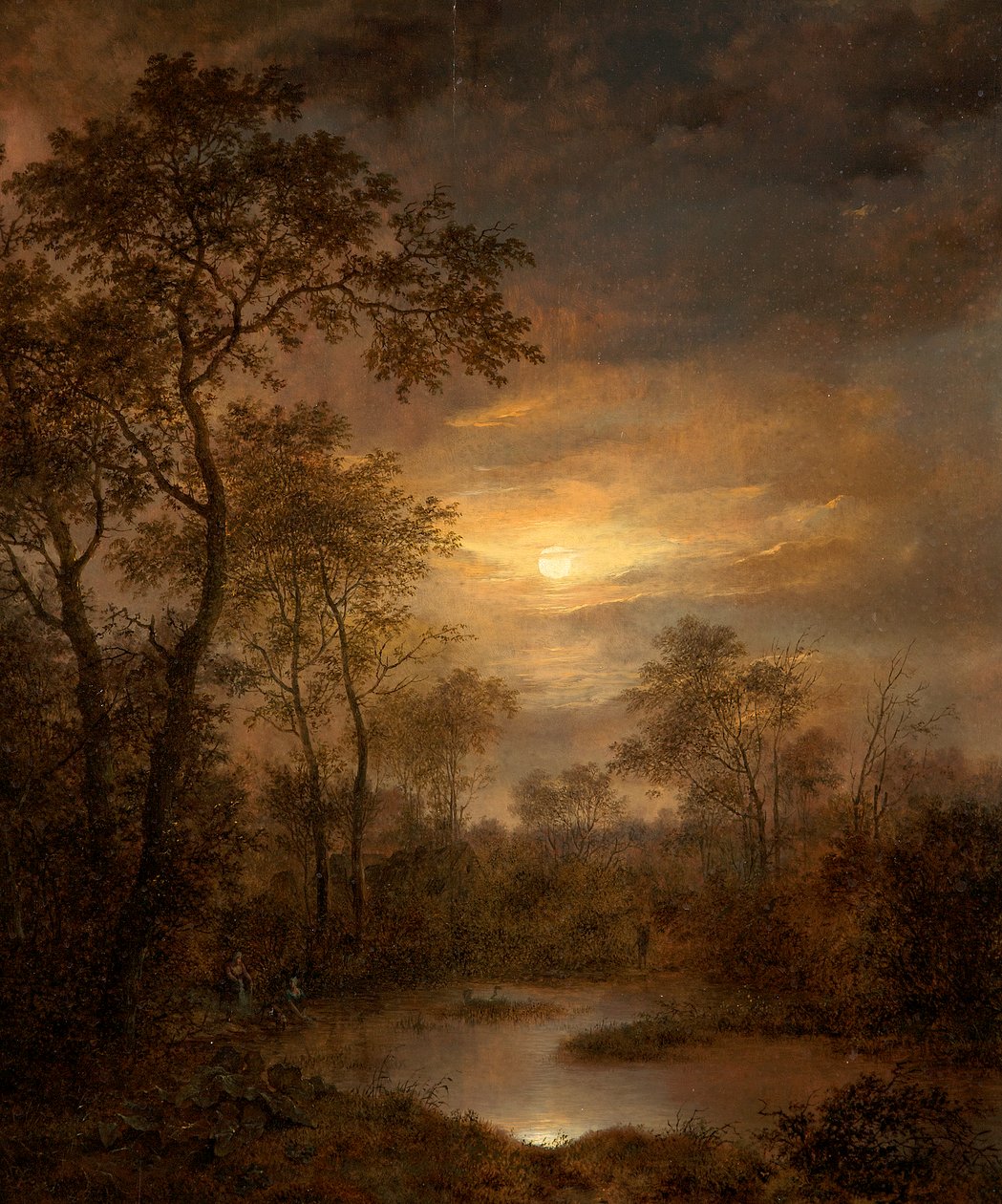 Cena do luar (pintura no painel) de Pierre Jean Hellemans