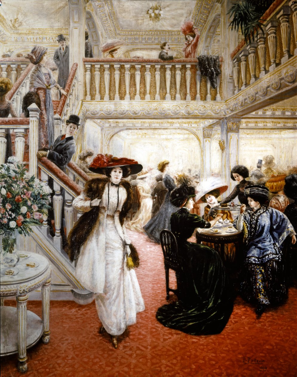 Le Grand Café, possivelmente Angélina de Pierre Jean Poitevin
