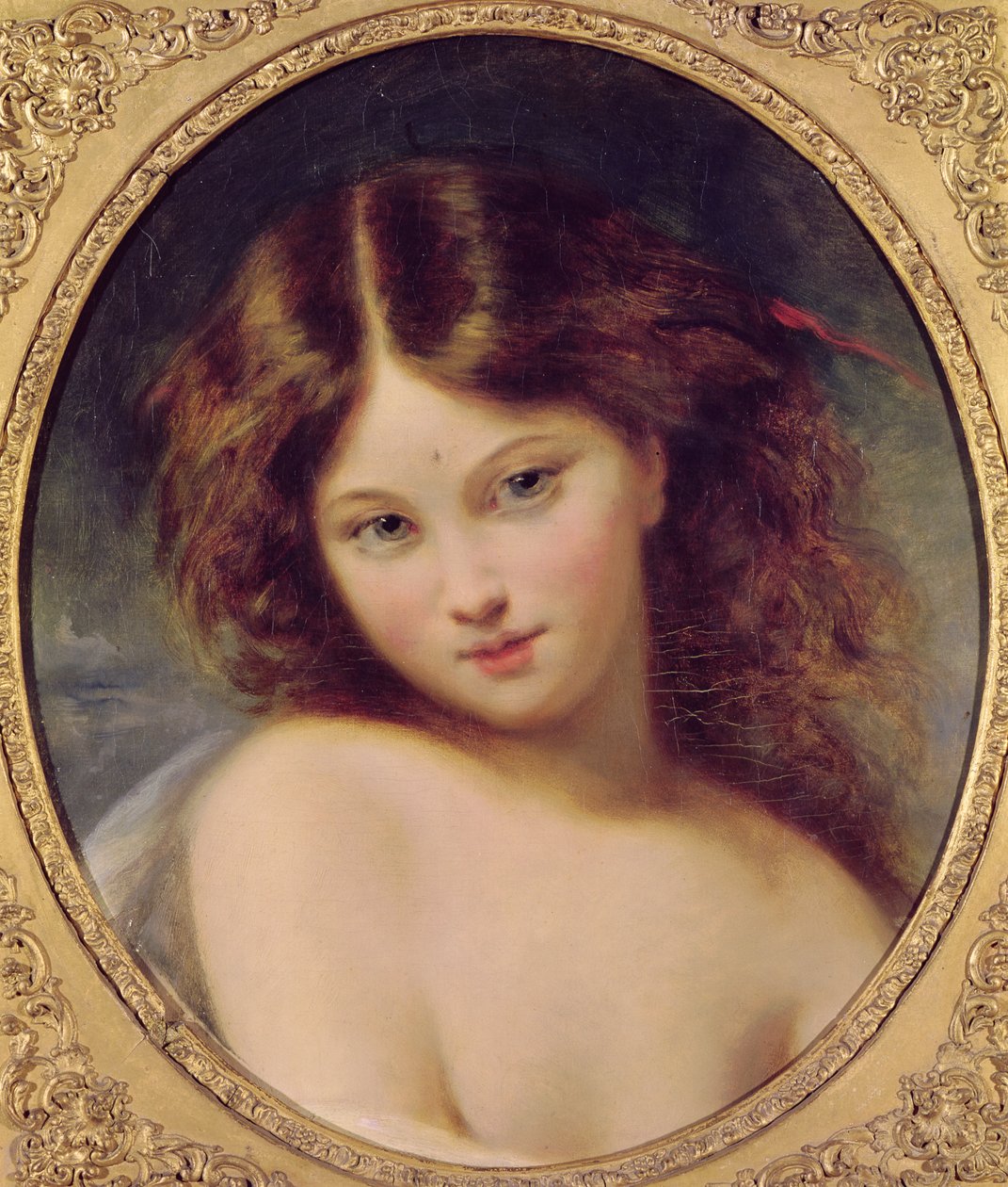 Cabeça de uma jovem de Pierre Joseph Dedreux Dorcy