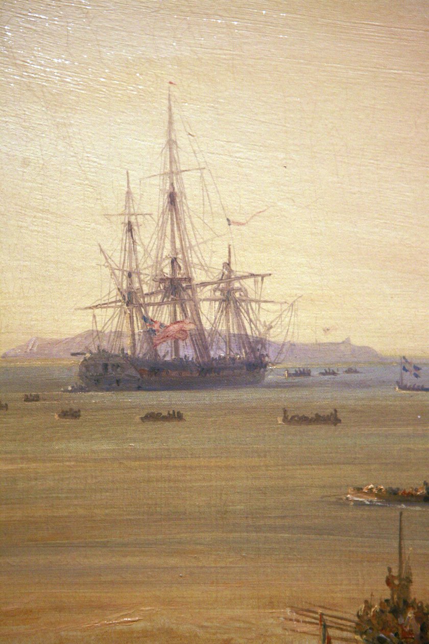Francês: Combat du Grand Port, 23 de agosto de 1810 de Pierre Julien Gilbert