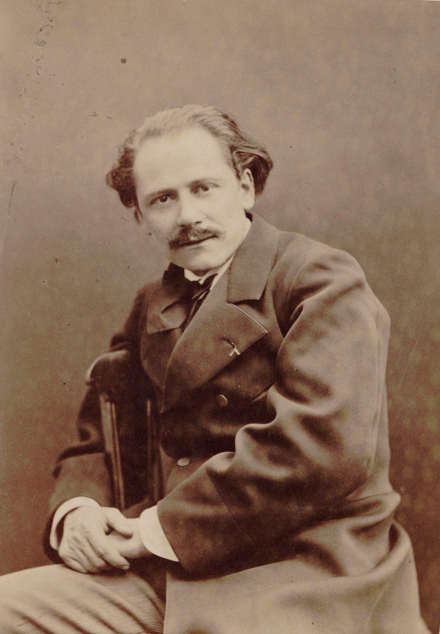 Retrato do compositor Jules Massenet 1842-1912, 1880. de Pierre Lanith Petit