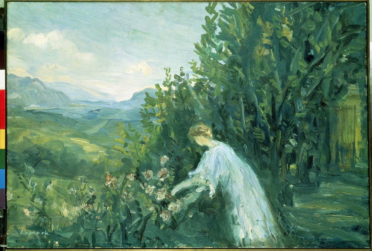 Mulher em um Jardim (Lady in the Garden). Pintura de Pierre Laprade (1875-1931) de Pierre Laprade