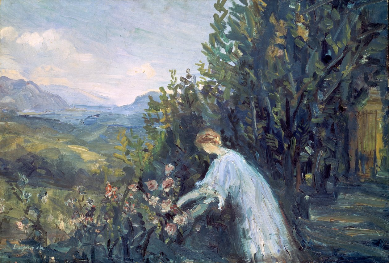 Senhora no jardim, 1909-1911. de Pierre Laprade