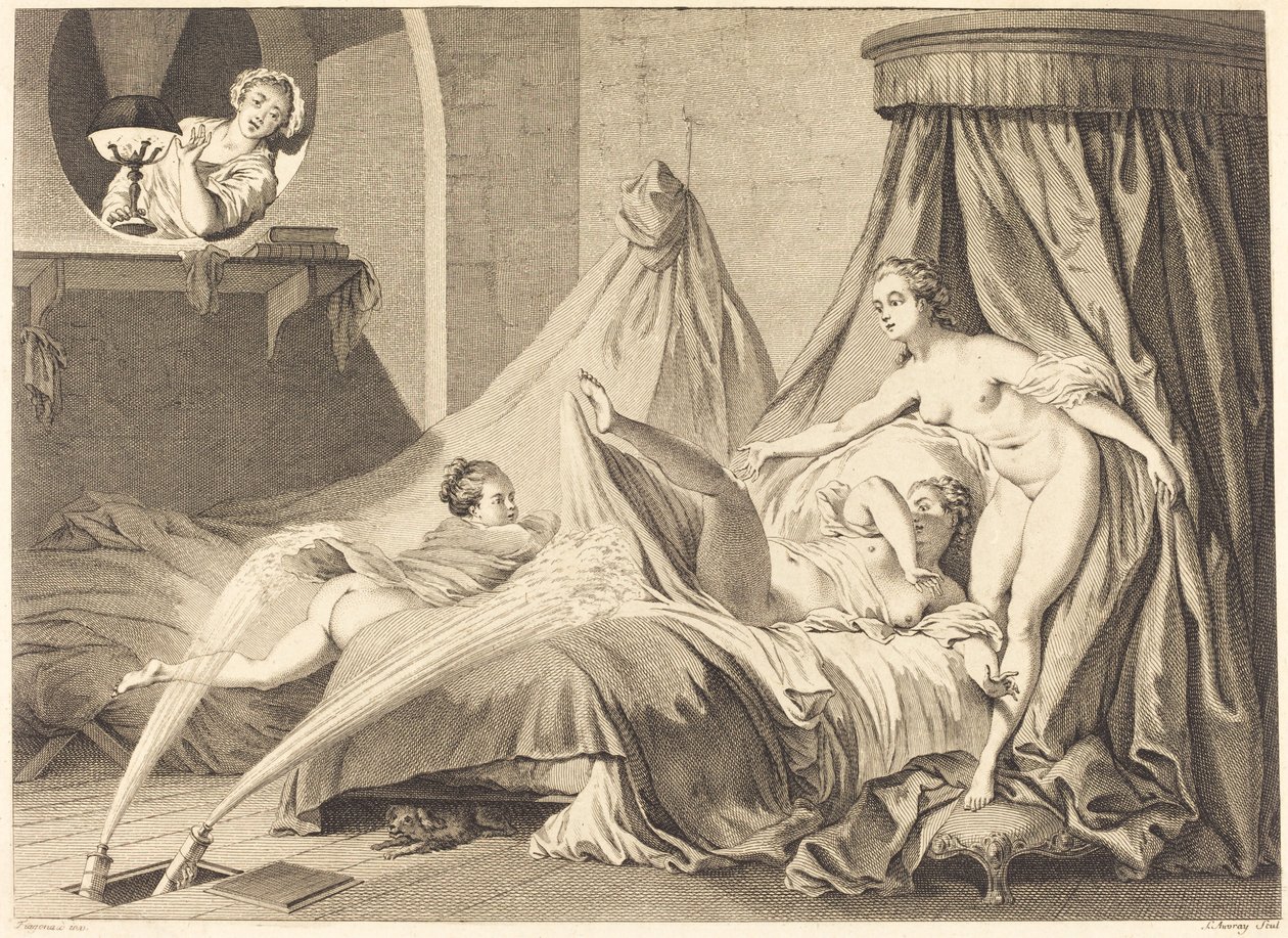 O sistema hidráulico de Pierre Laurent Auvray after Jean Honoré Fragonard