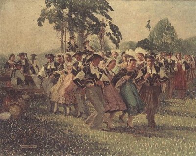 Dança em Pontivy de Pierre Louis Cadre