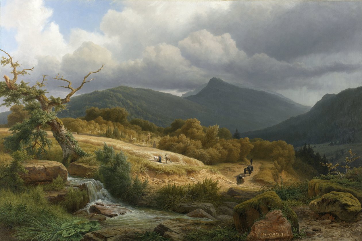 O Cemitério de Baden-Baden de Pierre Louis Dubourcq
