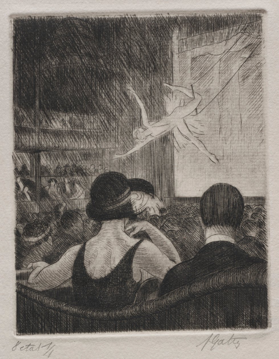 Acrobata no Music Hall de Pierre Louis Gatier
