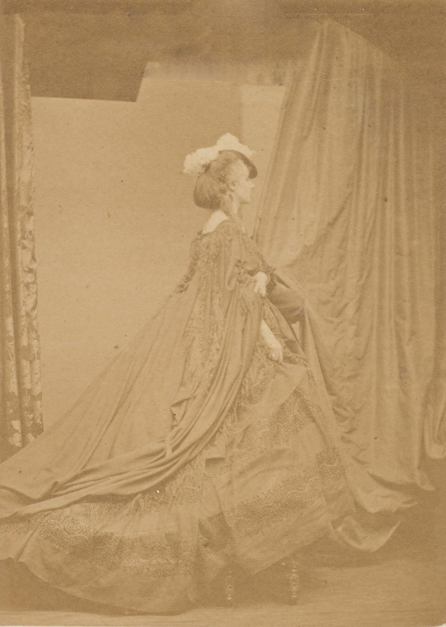 O outro chapéu emplumado, década de 1860. de Pierre Louis Pierson