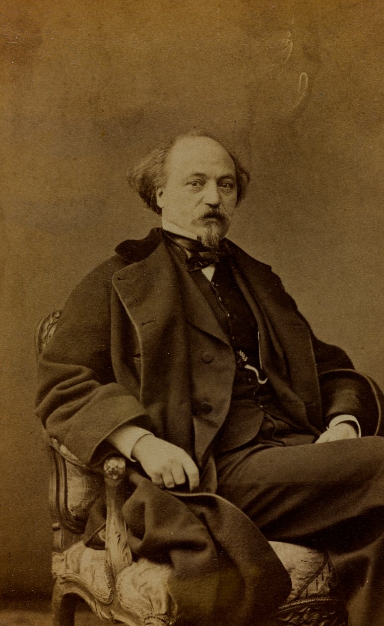 Retrato de Jean Pierre Alexandre Antigna, pintor francês; cartão de visita de Pierre Louis Pierson