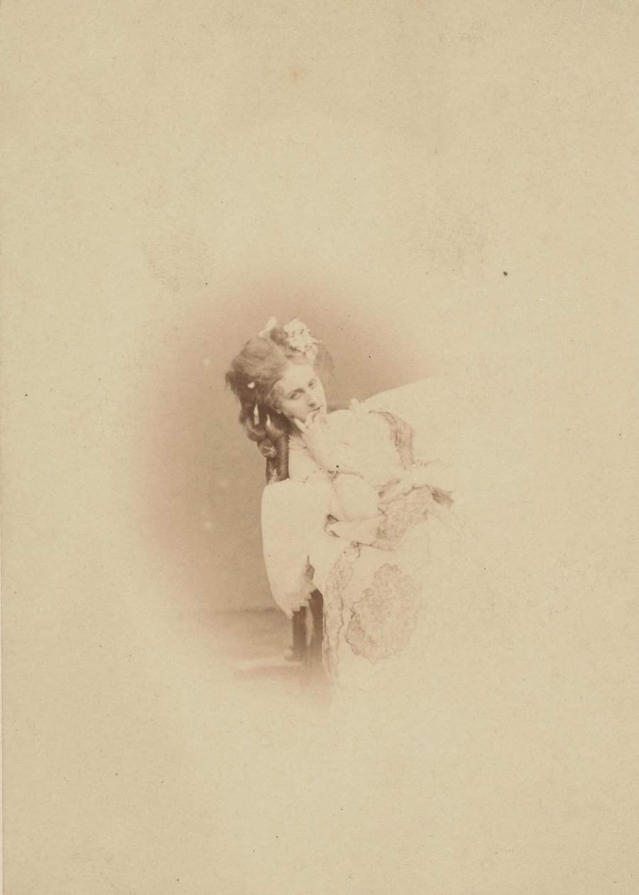 [Vinheta Sentado em Vestido Ritrosetta], 1861-67. de Pierre Louis Pierson
