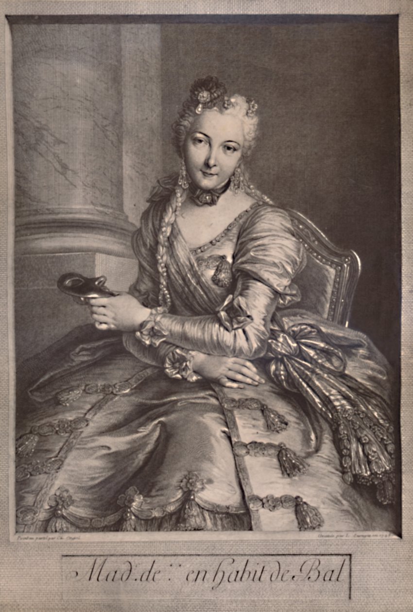 Madame de Pompadour, amante do rei Luís XV da França, século 18 1894 de Pierre Louis de Surugue
