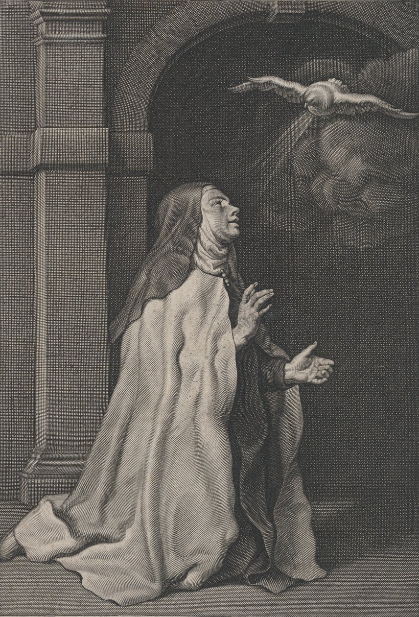 Visão da Pomba de Santa Teresa de Ávila, ca. 1650. de Pierre Louis van Schuppen