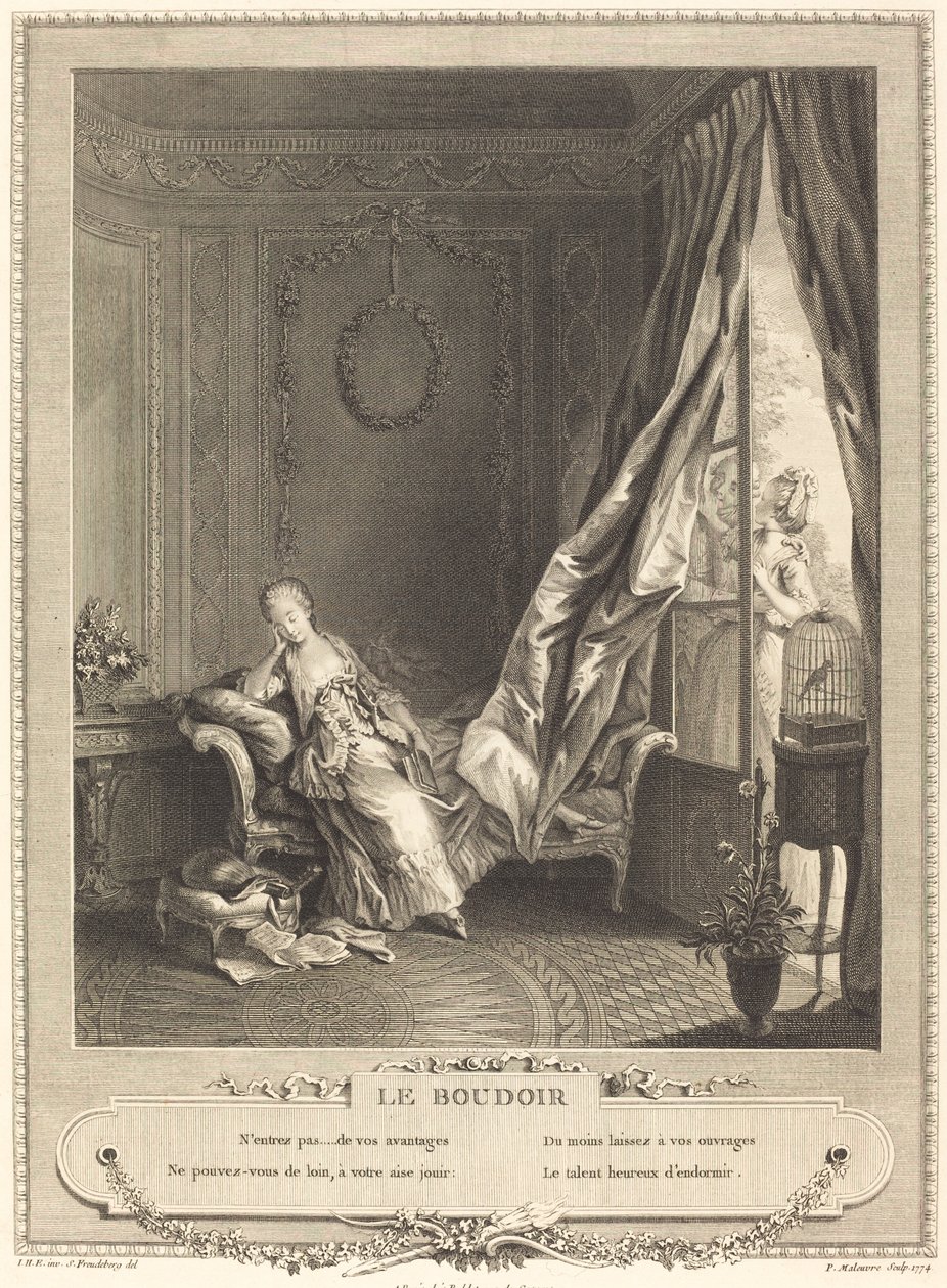 Le boudoir de Pierre Maleuvre after Sigmund Freudenberger