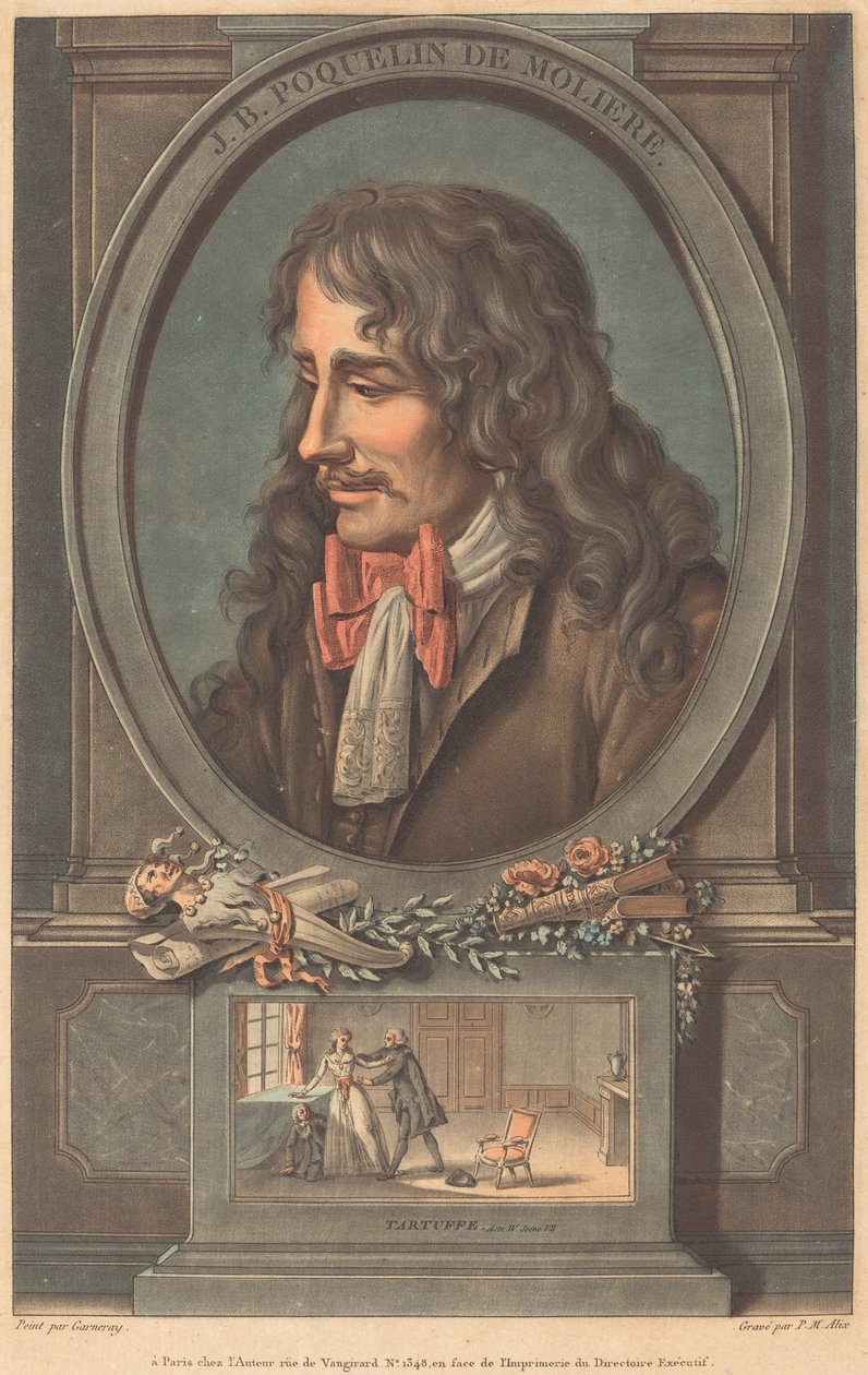 J.B. Poquelin de Molière. de Pierre Michel Alix