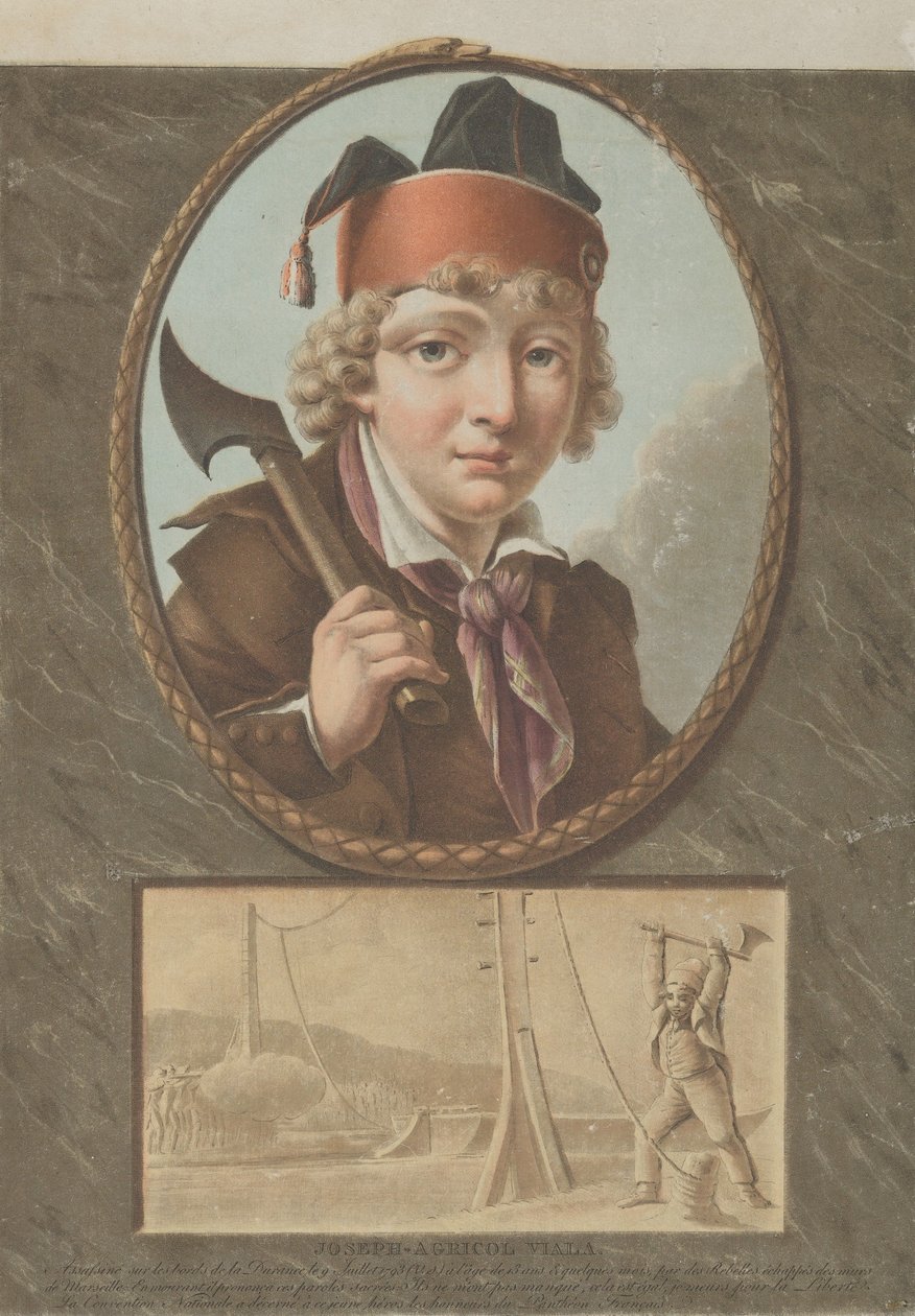 Joseph-Agricol Viala, depois de Sablet, ca. 1795. de Pierre Michel Alix