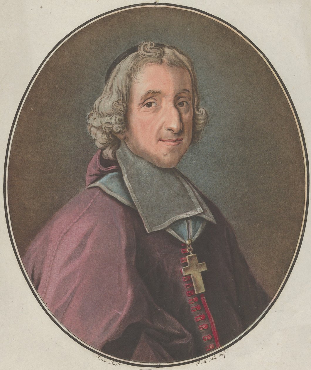 Retrato de Fénelon, 1793. de Pierre Michel Alix