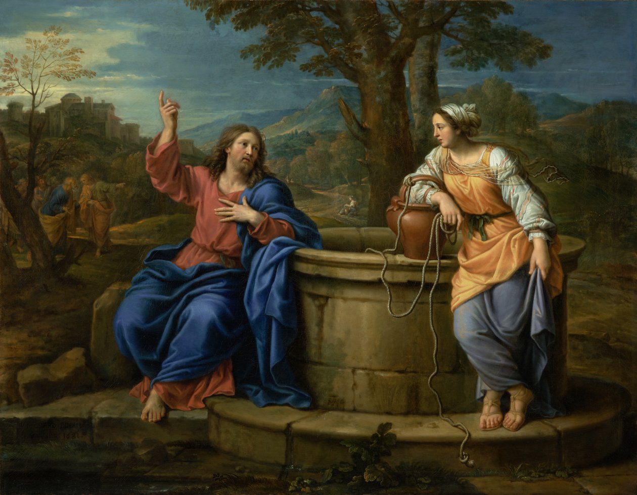 Cristo e a Mulher de Samaria de Pierre Mignard