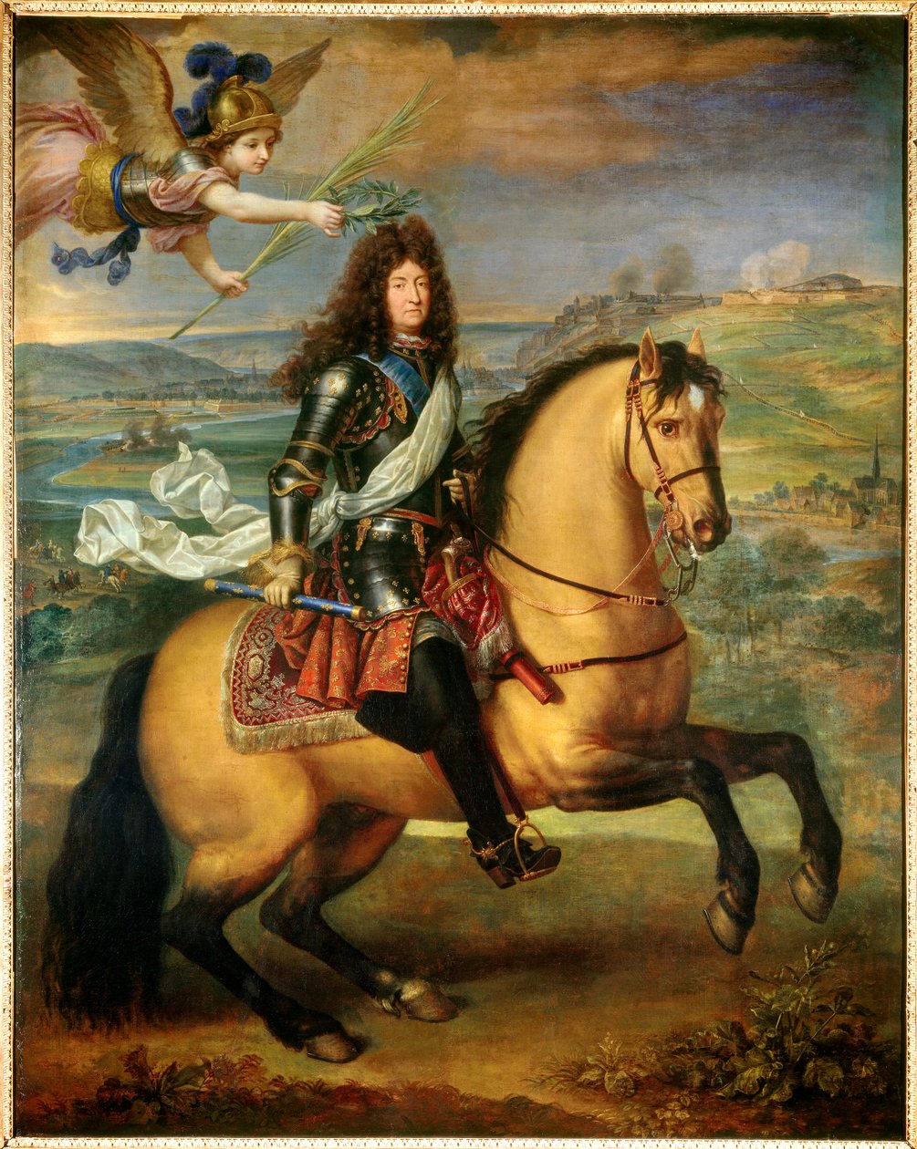 Retrato equestre de Luís XIV de Pierre Mignard