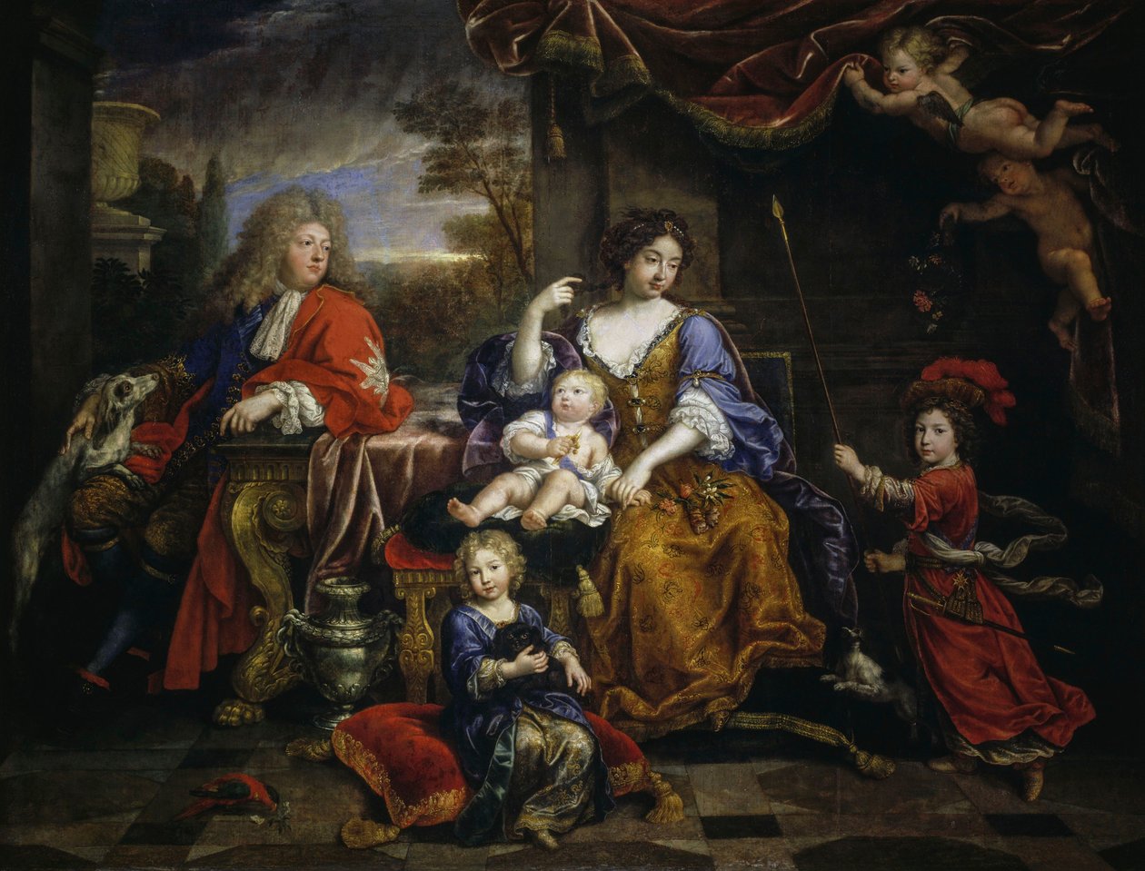 Grão-Delfim de França e a sua família de Pierre Mignard