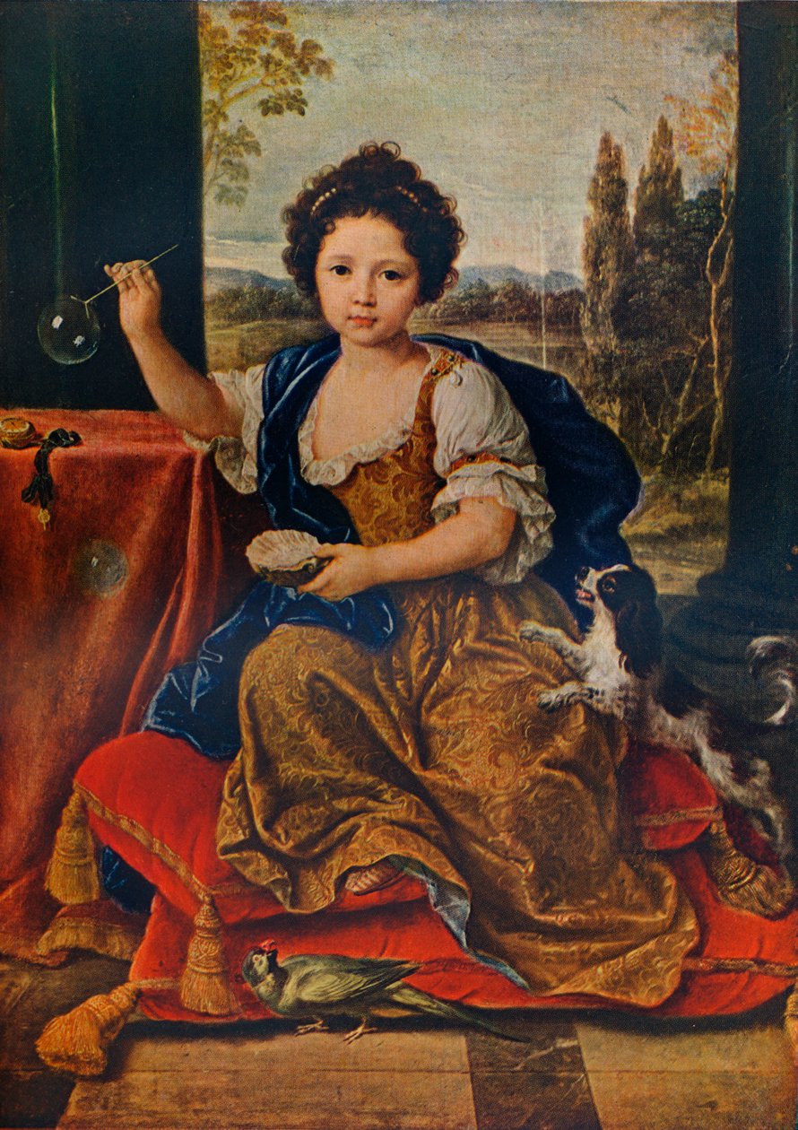 Louise Marie Anne de Bourbon, 1674-1681, filha ilegítima de Louis XIV, c1680, 1911 de Pierre Mignard
