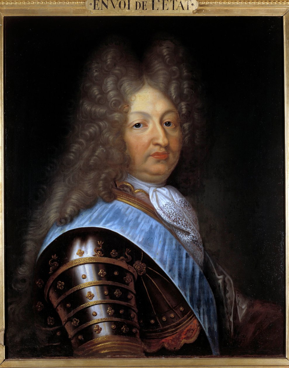 Retrato do Grande Golfinho (1661-1711), filho de Luís XIV Pintura de Pierre Mignard (1612-1695) Sol do século XVII. 0,60 X 0,73 m Troyes. Museu de Belas Artes de Pierre Mignard