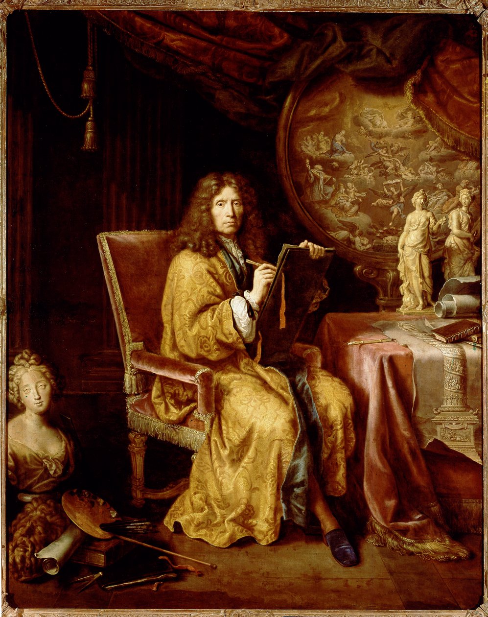 Auto-retrato (óleo sobre tela de Pierre Mignard