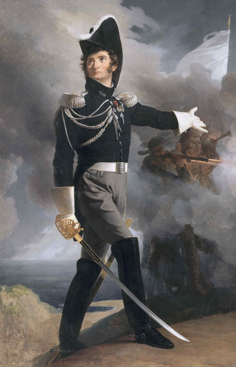 General Louis Duverger, Marquês de La Rochejaquelein 1777-1815, ca 1819. de Pierre Narcisse Guérin Baron