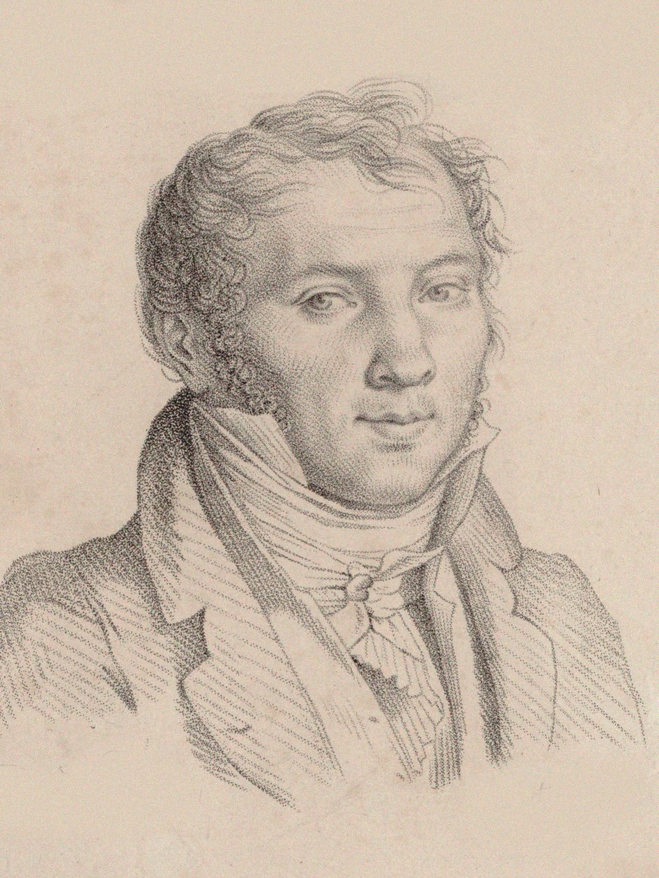 Retrato do violinista e compositor Louis-Luc Loiseau de Persuis 1769-1819, 1811. de Pierre Narcisse Guérin Baron