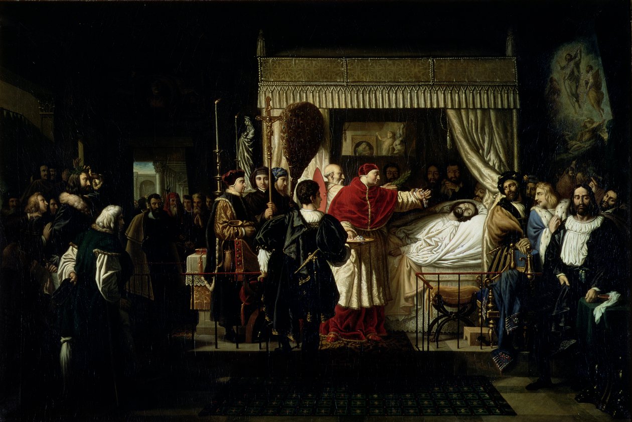 Honras pagas a Raphael após sua morte, 1806 de Pierre Nolasque Bergeret
