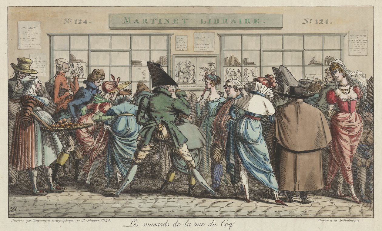 Os Dawdlers da Rue du Coq de Pierre Nolasque Bergeret