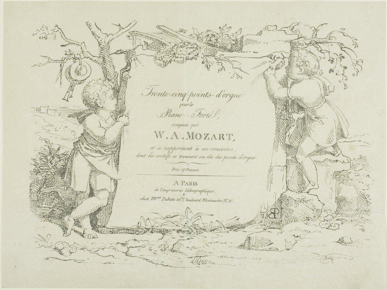 Partitura de Pierre Nolasque Bergeret