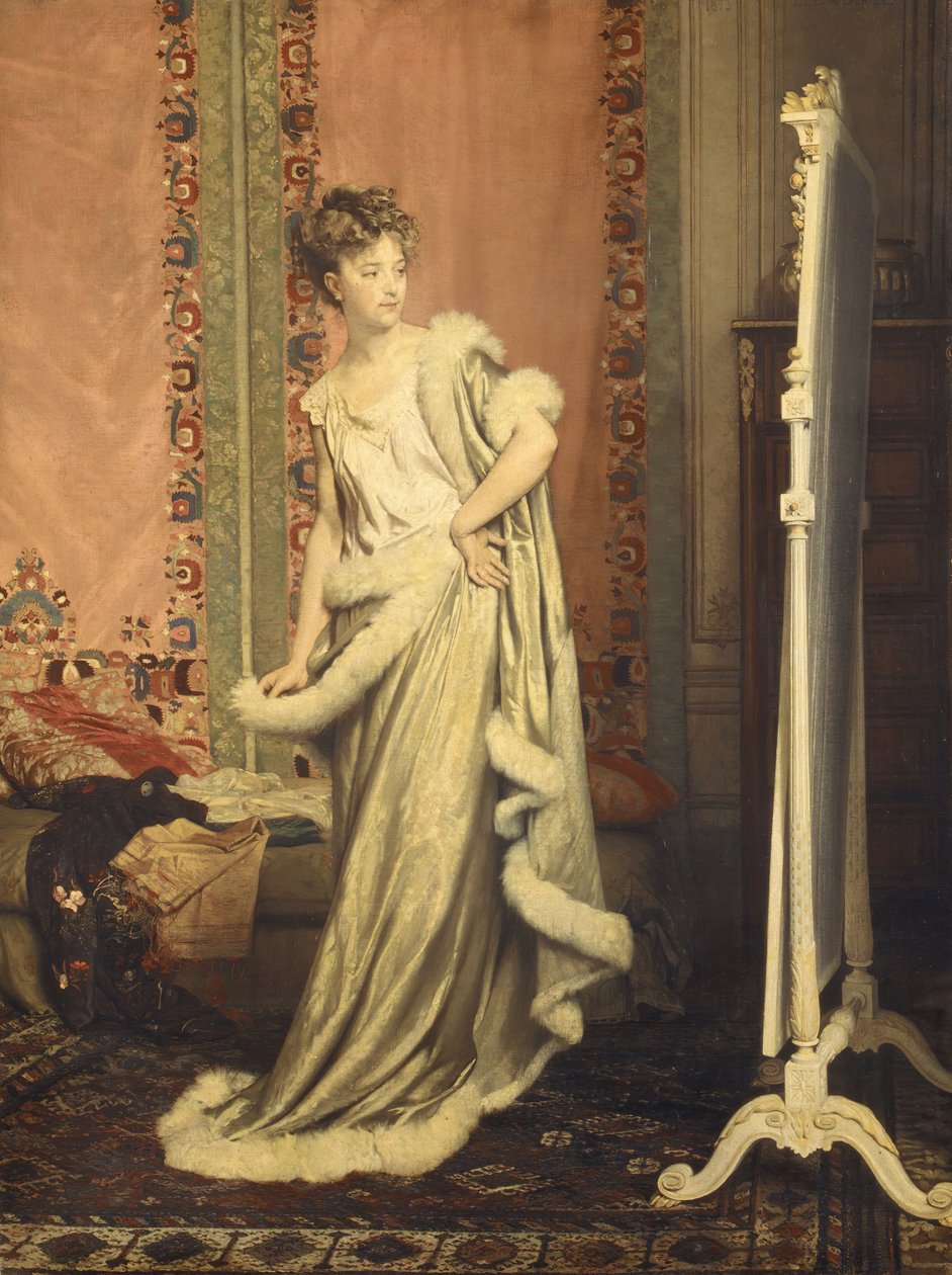 Antes do espelho, 1873. de Pierre Paul Lêon Glaize