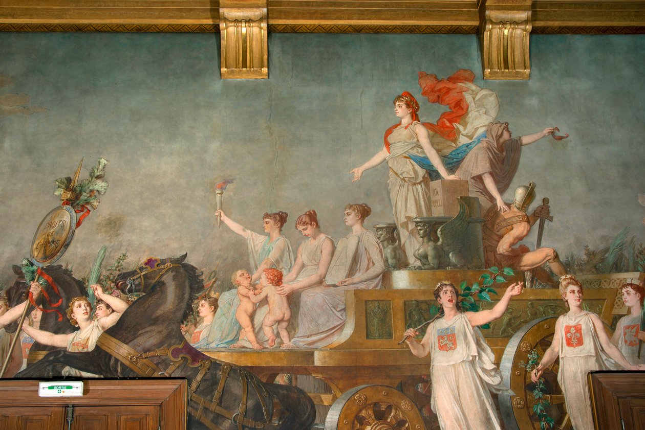 Fresco "O Triunfo da Repúblika" de Pierre Paul Lêon Glaize