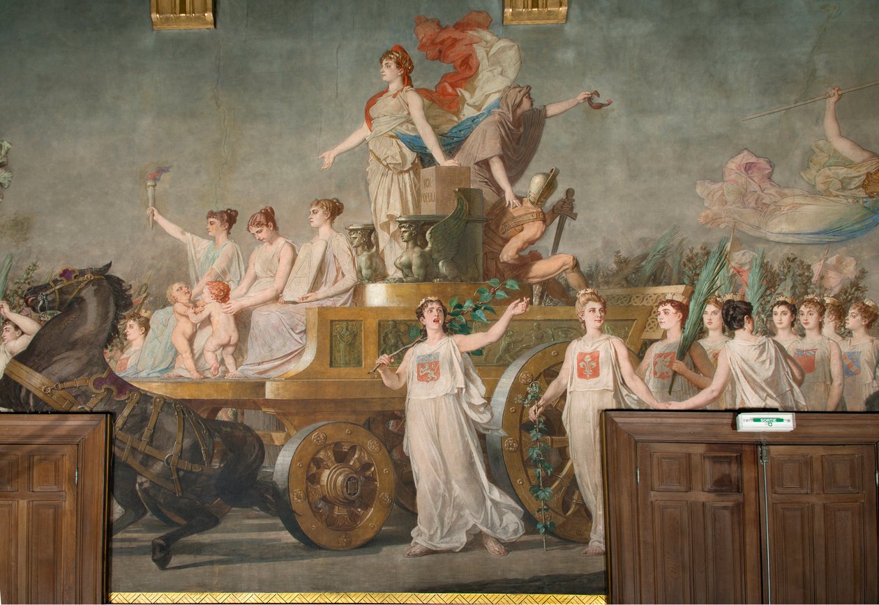 Fresco "O Triunfo da Repúblika" de Pierre Paul Lêon Glaize