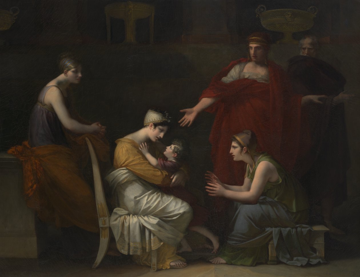 Andrômaca e Astyanax, 1813-17, 1823-24. de Pierre Paul Prud
