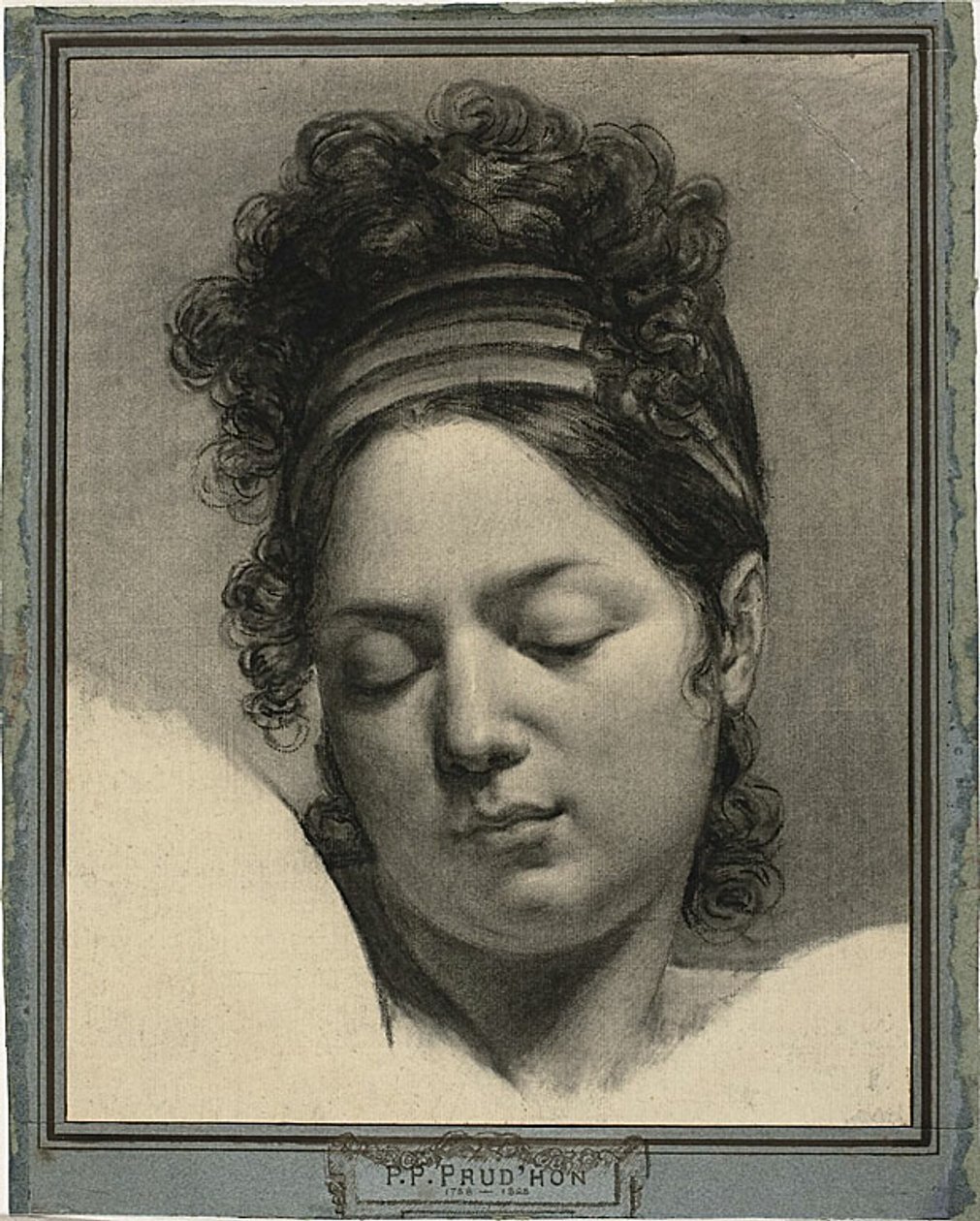 Cabeça de mulher de Pierre Paul Prud