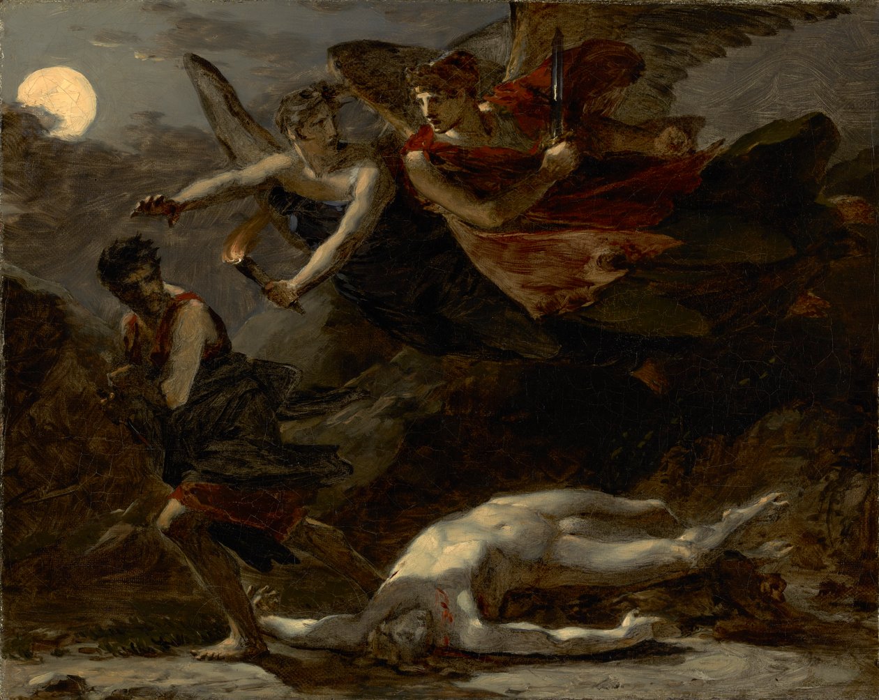 Justiça e Vingança Divina Perseguindo o Crime, c.1805-6 de Pierre Paul Prudhon