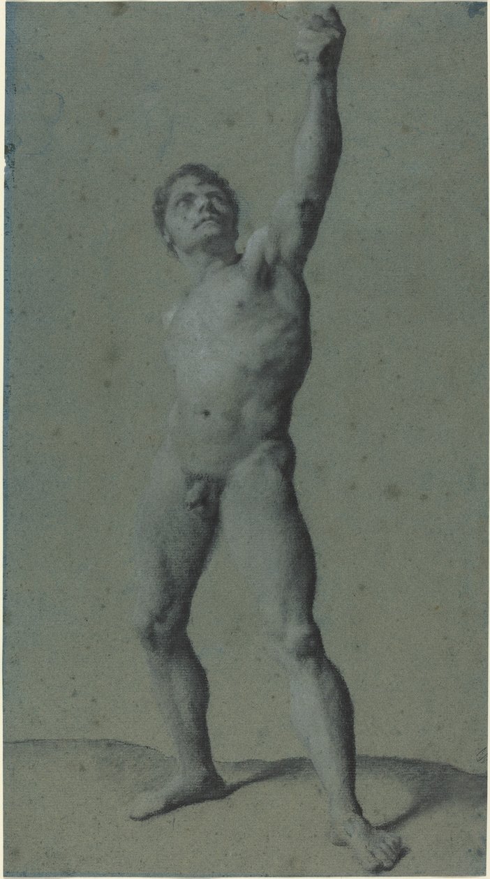 Estudo de nudez masculina de Pierre Paul Prud