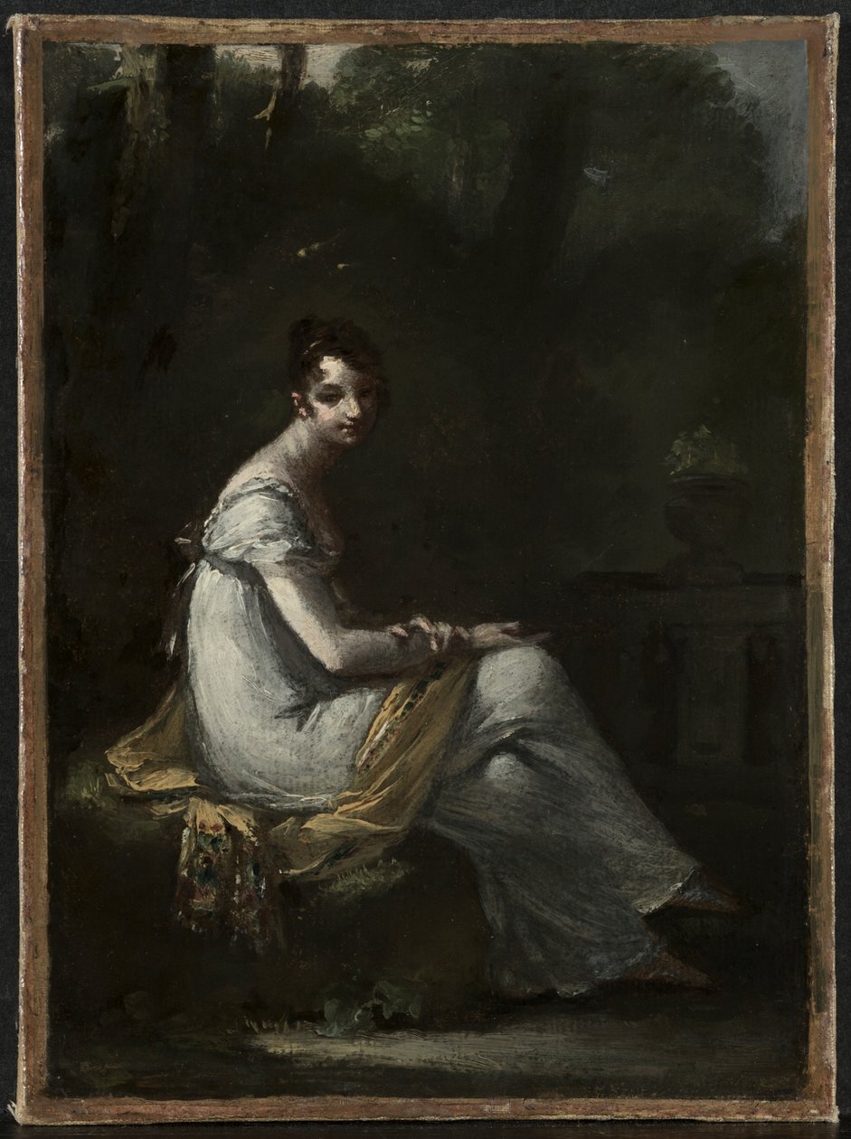 Mme. Dufresne, c.1816 (óleo sobre papel montado em tecido) de Pierre-Paul Prud