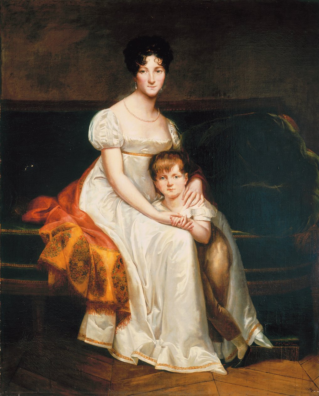 Retrato de uma senhora, dita Louise Catherine Eleonore de la Plaigne, 1814 de Pierre Paul Prudhon