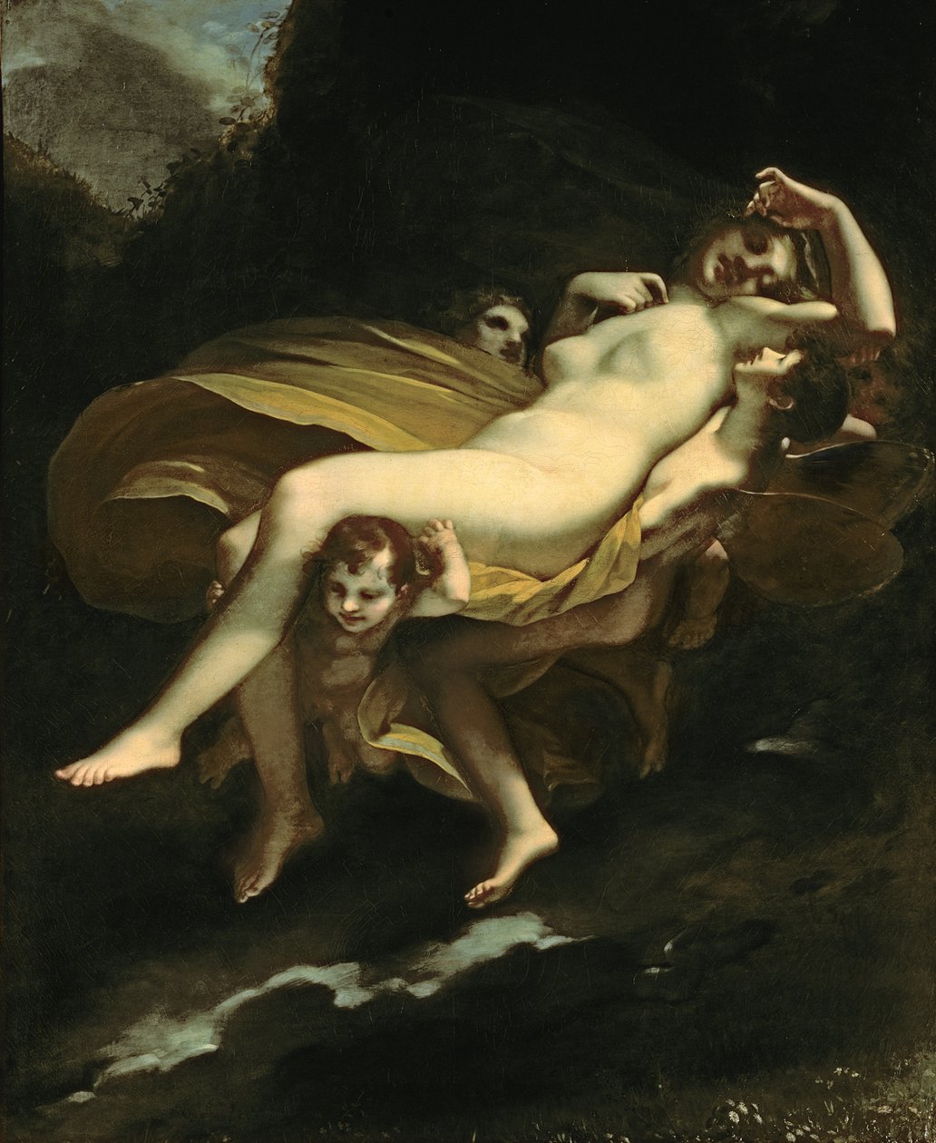 Psique transportada para o céu de Pierre Paul Prudhon
