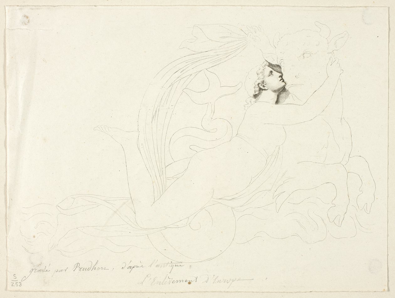 Violação da Europa de Pierre Paul Prud
